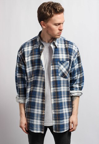 VINTAGE FLANNEL SKATER SHIRT