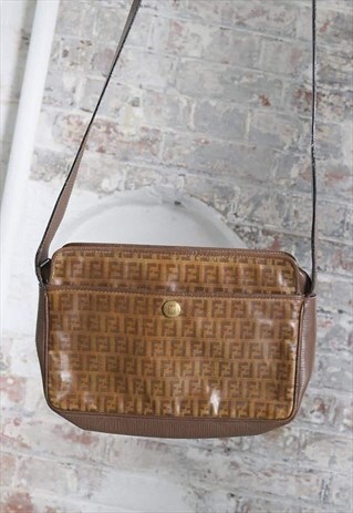 VINTAGE RARE FENDI 80'S FF MONOGRAM LOGO ZUCCA PURSE BAG