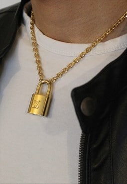 Vintage Louis Vuitton Padlock with Rolo chain 