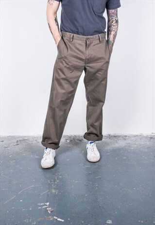 DOCKERS VINTAGE 1980S BROWN TROUSERS