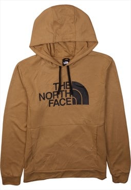 Vintage 90's The North Face Hoodie Spellout Pullover Tan