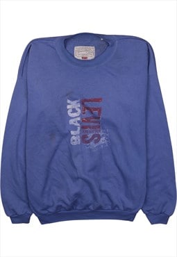 Vintage 90's Levi's Sweatshirt Spellout Crew Neck Blue