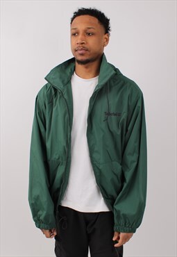 Vintage Men's Timberland Green Windbreaker Jacket