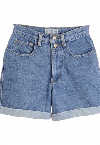 1990S ROLL HEM DENIM SHORTS - W24
