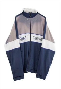 Vintage Reebok Track Jacket in Blue M