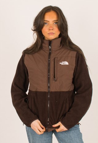 VINTAGE BROWN NORTH FACE DENALI FLEECE MEDIUM