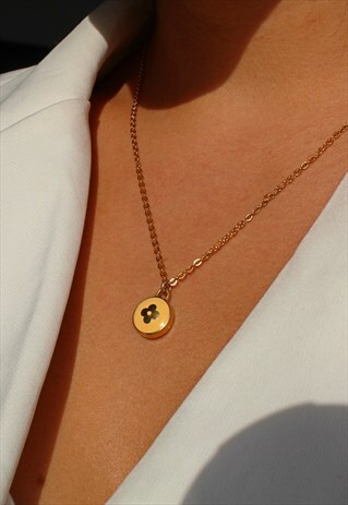 Reworked Louis Vuitton mini pendant necklace Yellow | Boutique Secondlife | ASOS Marketplace