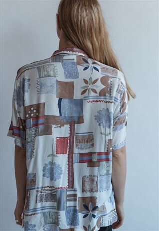 VINTAGE 80S FESTIVAL PATTERNED SHIRT