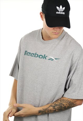VINTAGE 90S REEBOK SPELL OUT T SHIRT TEE