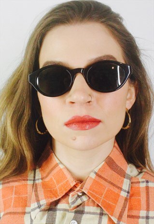 VINTAGE INSPIRED BLACK CAT EYE ROCKABILLY SUNGLASSES