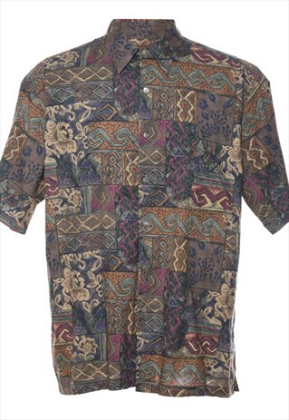 Vintage Short Sleeve Hawaiian Shirt - L