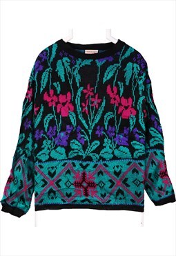 Perspective 90's Knitted Jumper / Sweater Small Black