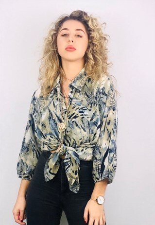 VINTAGE OVERSIZED PATTERN SHIRT