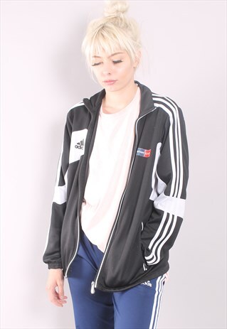 VINTAGE ADIDAS TRACK JACKET BLACK