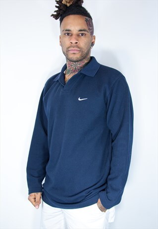 NIKE EMBROIDED COLLAR SWEATSHIRT