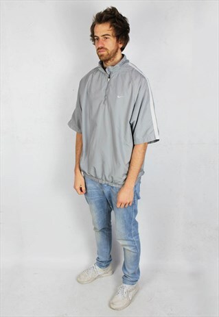 VINTAGE NIKE STRIPE WARMUP JACKET