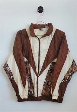 Vintage 90s Retro Abstract Festival Windbreaker Shell Jacket