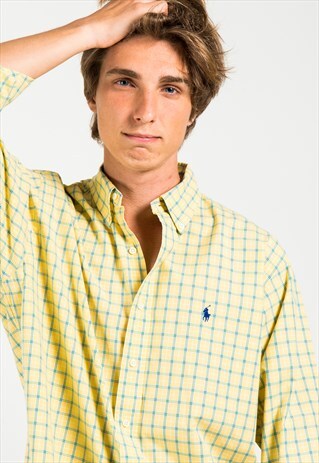VINTAGE 80S CLASSIC POLO RALPH LAUREN SHIRT /