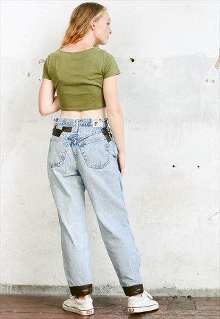 VINTAGE 80S HIGH WAISTED BOYFRIEND JEANS