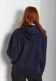 VINTAGE FILA ALL OVER PRINT HOODIE BLUE