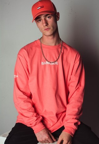 CORAL EMBROIDERED T-SHIRT