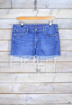 Vintage LEVIS Distressed Denim Shorts Blue W30 BR793