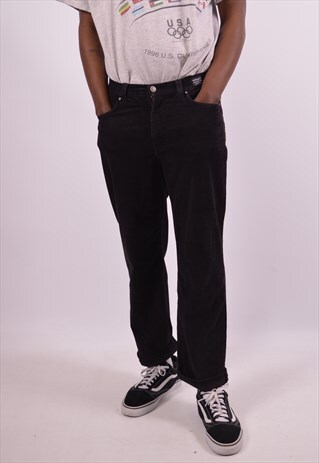 VERSACE MENS VINTAGE CORDUROY TROUSERS W31 L27 BROWN 90S