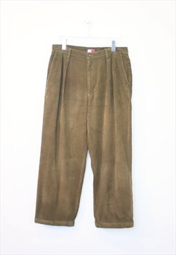 Vintage Tommy Hilfiger cord trousers in brown. Fits W34 L29