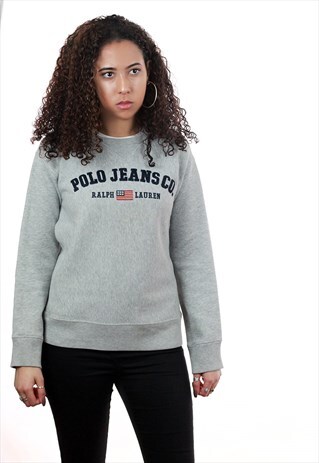 VINTAGE POLO JEANS RALPH LAUREN JERSEY SWEATSHIRT