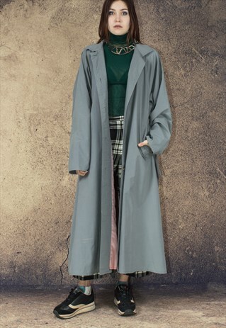 VINTAGE, LIGHT GRAY LONG COAT
