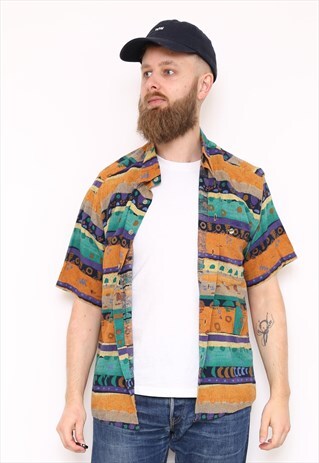 VINTAGE SHORT SLEEVE PRINT SHIRT