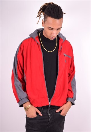 ADIDAS MENS VINTAGE JACKET MEDIUM RED 90'S