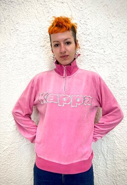 Vintage KAPPA velour pink sweatshirt