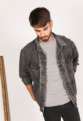 VINTAGE 80S LEE PATCHED DENIM JACKET / R258
