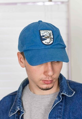 VINTAGE LL BEAN BASEBALL CAP LOGO 90S ONE SIZE 3.3