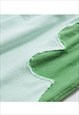 LEAF PRINT SHORTS SHEET PATCH PANTS IN LIGHT BLUE GREEN