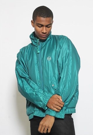 VINTAGE SERGIO TACCHINI LOGO TRACK JACKET BLUE