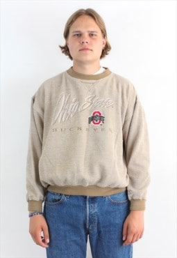 Vintage Mens M Ohio State Buckeyes Sweater Jumper Pullover