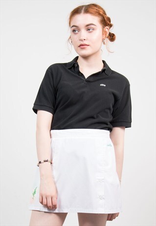 VINTAGE 90'S BLACK LACOSTE POLO SHIRT
