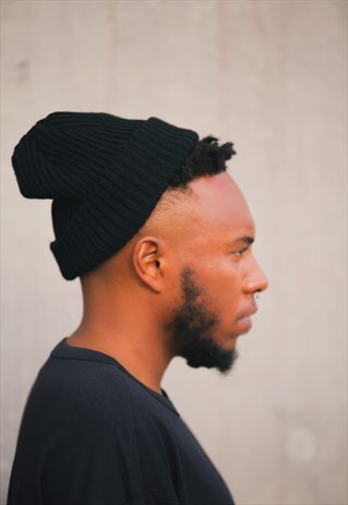 OC RIBBED HAT - BLACK