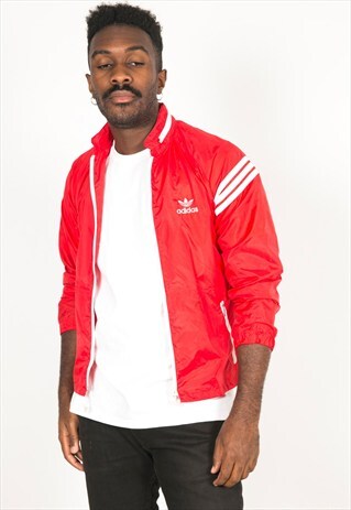 VINTAGE 80'S USA ADIDAS RAINCOAT / S0239