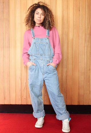 VINTAGE BLUE DENIM DUNGAREES