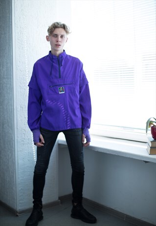 VINTAGE 90'S PURPLE WINDBREAKER