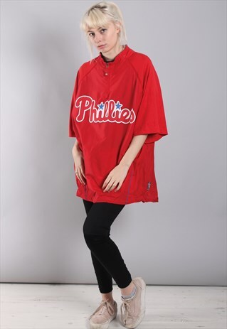 VINTAGE PHILLIES USA SPORTS PULLOVER TOP