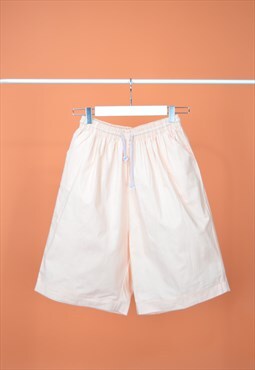 Vintage light pink classic cotton shorts 
