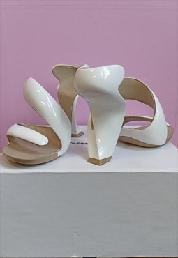  White heels made by Julian Hakes