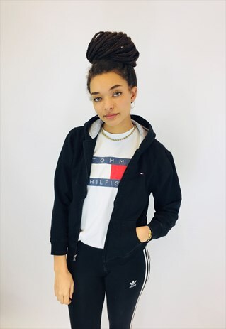 TOMMY HILFIGER 90S BLACK HOODIE