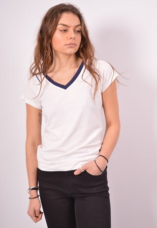 VINTAGE FILA T-SHIRT TOP WHITE