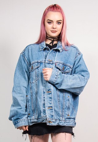90'S VINTAGE CLASSIC FADED BLUE DENIM LEVI'S JACKET