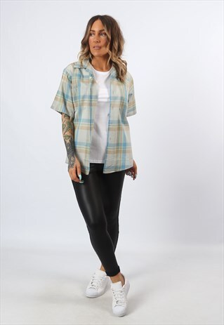 PRINT PATTERNED SHIRT OVERSIZED FESTIVAL UK 8 (H1B)